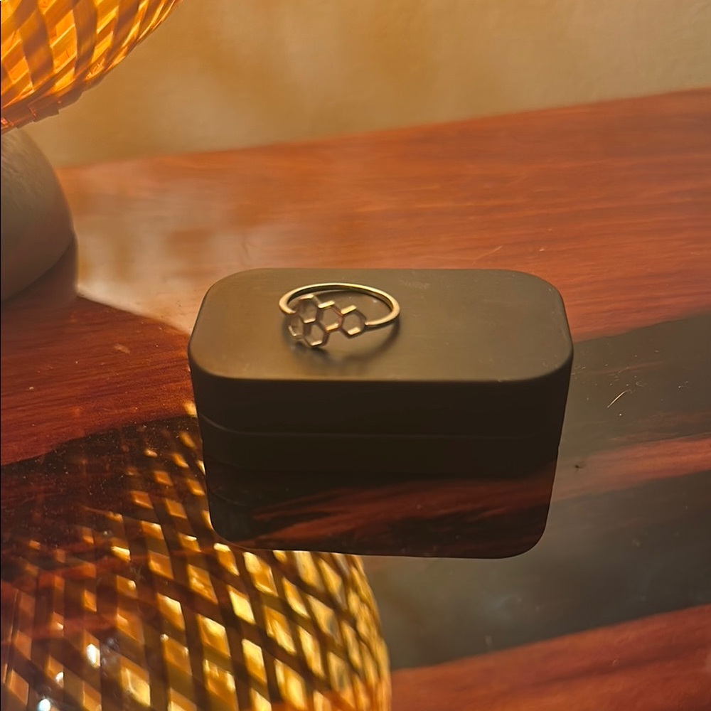 Sterling Silver Honeycomb Ring